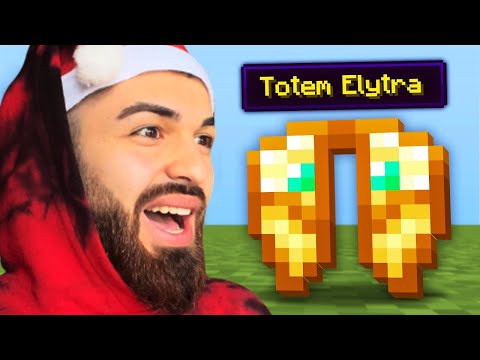 Minecraft მაგრამ CUSTOM ELYTRA დავამატე!